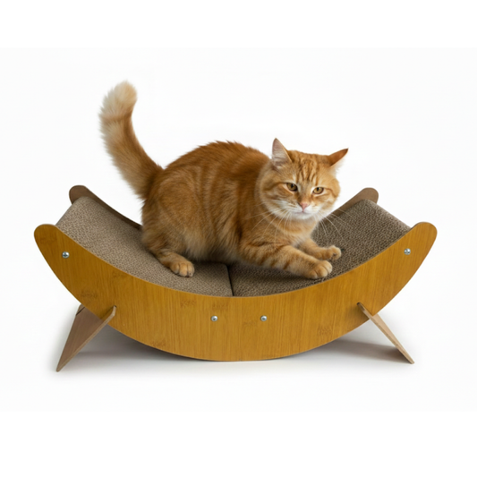 rascador para gatos tipo cama curvo 