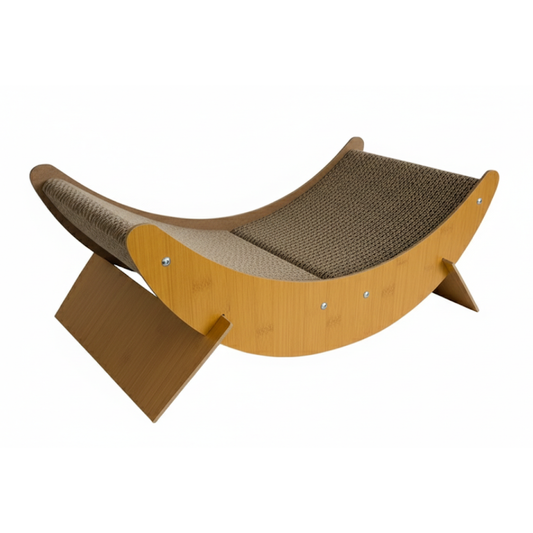 rascador para gatos tipo cama curvo 